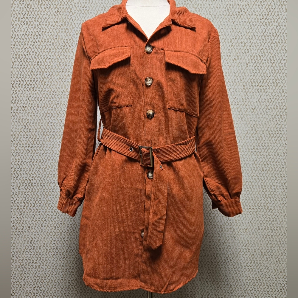 Corduroy Mini Dress